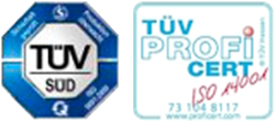 TÜV zertifiziert nach ISO 9001:2000