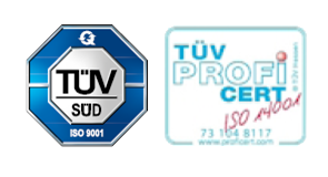 TÜV zertifiziert nach ISO 9001:2000